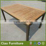 2014 New Patio Outdoor Garden Rattan Teakwood Dining Table thumbnail-2