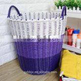 Set of Three Handmade Plastic Woven Laundry Basket With Handles thumbnail-2