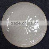 Wholesale Embossment Ceramic Catering Dinner Plates thumbnail-2