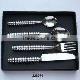 Hand Made Steel Cutlery Set in Mirror Polish thumbnail-1