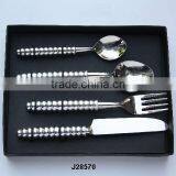 Hand Made steel cutlery set in mirror polish