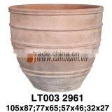 Vietnam Decorative Curved Large Outdoor Natural Stone Pottery thumbnail-1