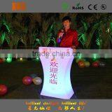 Plastic Outdoor LED Lighted Bar Table and Chair thumbnail-6