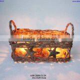 Rattan Candle Holder for Christmas thumbnail-1