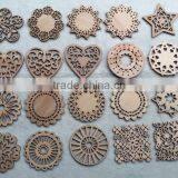 Best Selling Product Cheap Modern Geometric Pattern Wood Plate Cup Mat Wooden Coaster Set for Sale Housewarming Gifts Home Decor thumbnail-1