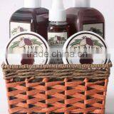 5 PCS BATH SET W/SEAGRASS BASKET thumbnail-1