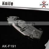 Aluminum Handle W/Glass Breaker Line Cutter Tactical Knife thumbnail-3