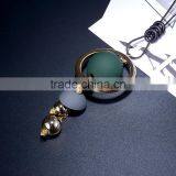 Large Ball Hoop Pendant Necklace Geometric Pendant Long Necklace Korea New Design Sweater Necklace thumbnail-2