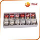 Set 6 Christmas Glass Ball Pendant,Sparkling Christmas Ball Glass ,Christmas Tree Decorative Ball