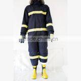 100% Flame Resistant Fabic Four Protection Layer Fire Fighting Turnout Gear thumbnail-2
