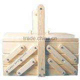 Unfinished Wooden Sewing Box thumbnail-1