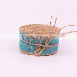 Jute Burlap Natural Hessian Ribbon With Lace Trim Wedding Rustic Vintage thumbnail-2