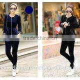 Fashion Women's Lace Ladies Velour Tracksuit thumbnail-5