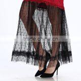 New 2017 Design Long Red Stitching Fashion Lady Dress thumbnail-3