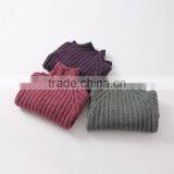 Trendy Design Solid Colour Slim Turtleneck Shrug Sweater for Kids Girl thumbnail-1