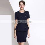 Fancy Blue Colors Sex Airline Stewardess Costume thumbnail-5