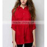Cheapes Cotton Polo Collar Women Shirt Stocks thumbnail-1
