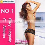 Sexy Lace and Brocade Ladies Panty Pictures of Women in Transparent Underwear thumbnail-2