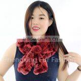 CX-S-92N Hot Selling Fashion Rex Rabbit Fur Lady Scarf thumbnail-1