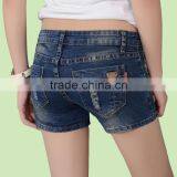 2016 Latest Design Solid Color Women Hot Denim Shorts thumbnail-3