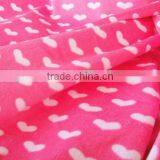 100% polyester printed polar fleece fabric