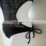 Lady Modern Black Crochet Swimsuit thumbnail-3