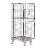 4 Wheels Warehouse Roll Cage Hand Push Storage Trolley