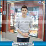Hot Sale v Neck Men Thickened Long Tshirt Wholesale thumbnail-1