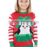 2016 New Girl's Penguins Christmas Sweater thumbnail-2