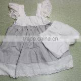 Wholesale Little Girl Boutique Clothes Sets Baby Summer Polka Dot Top and Plain Color Short Baby Girls Outfits thumbnail-3