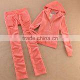 Factory Production Zipper Velvet Fleece Designs Cheaper Customs Wholesale Velvet Hoodies KM0673 thumbnail-3