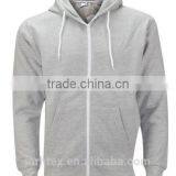 Mens Boys Plain American Fleece Zip Up Hoodie Sweatshirt thumbnail-3