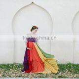 Newborn Gown Momy And Me Boho Dress Chiffon Mother Daughter Matching Dress thumbnail-4