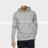 100% Jersey Grey Men's Hoodies With Pocket thumbnail-1