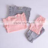 S33610W Boutique Girls Summer Falbala Sweet European Clothing Sets thumbnail-2