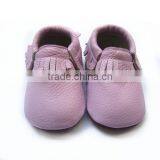 Lavender Rubber Sole Baby Moccasin Shoes Baby Girl Shoes thumbnail-1