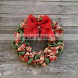 Custom Muticolor Burlap Christmas Wreath thumbnail-3