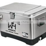 USA Made Igloo Stainless Steel 54 Quarts Cooler - Made From Durable, Rush Resistant Stainless Steel and Has a 85 Can-capacity thumbnail-4