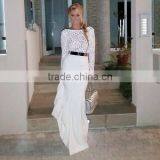 Ladies Long Sleeve Maxi Dresses Western Evening Party Wear Fish Tail Cut Dress thumbnail-1