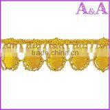 the Lastest Fashion White Color Embroidered Flower Chemical Lace thumbnail-3