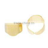 Brass Adjustable Ring Components Finger Ring Brass Tone Blank Cabochon Settings 16.7mm 20 PCs Ring Setting thumbnail-3