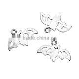 Zinc Based Alloy Halloween Charms Bat Animal Antique Silver Hollow 24mm x 16mm thumbnail-3