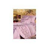 9pc Satin Jacquard Embroideried Bedding Set thumbnail-1