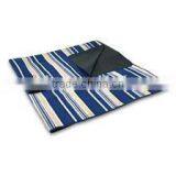 2014Xinbo Blue Stripes Navy Picnic Blanket thumbnail-1
