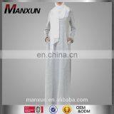 Muslim Women Everyday Abaya Design Knit Jersey Dress Dubai Abaya Wholesale thumbnail-1