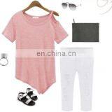 Fashion Women Summer Short Sleeve Top Short Blouse Ladies Casual Tops T-Shirt thumbnail-2