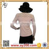 Wholesale Plain Color Long Sleeve Bottoming t Shirt With High Quality for Woman thumbnail-3