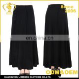 plus size women clothing black high waist maxi printed skirts