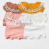 Lovely Whosale Newborn Baby Clothes Summer Linen Baby Clothes Romper thumbnail-1
