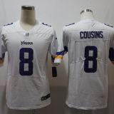 Minnesota Vikings #8 Cousins White Jersey